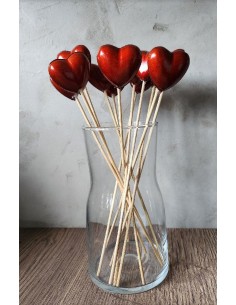 Srdce zápich lesklé 4cm