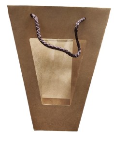 Dárková taška s průhledným oknem