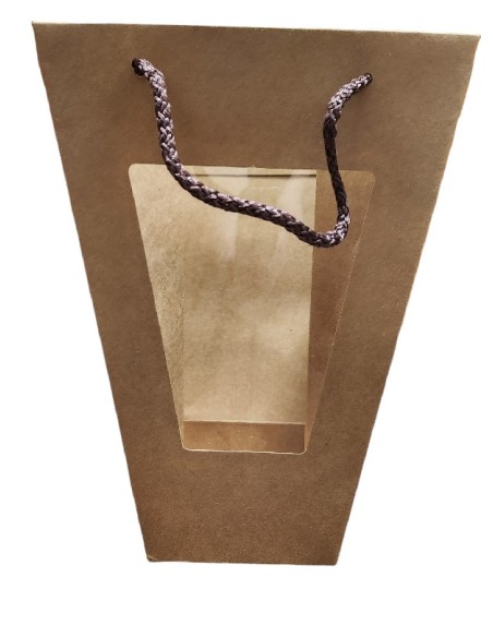 Dárková taška s průhledným oknem