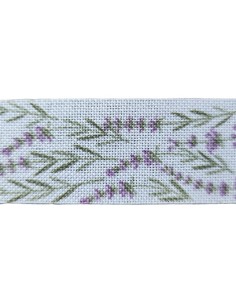 Stuha levandule, šířka 2,5 cm.