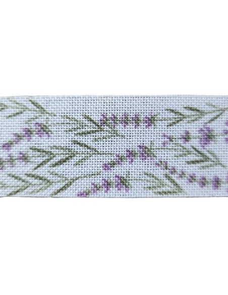 Stuha levandule, šířka 2,5 cm.