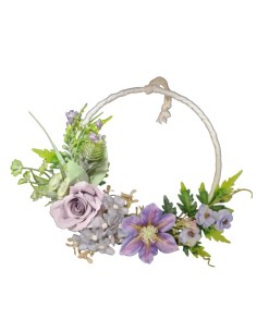 Kruh dekorační ozdobený, průměr 20cm