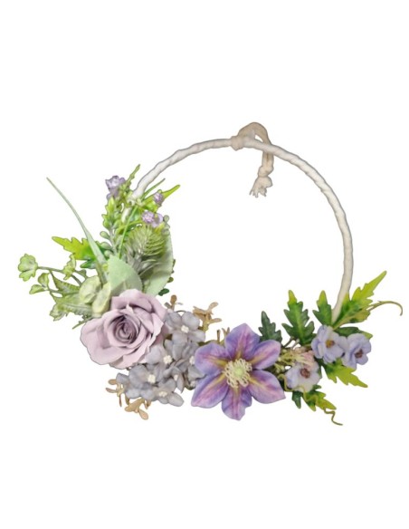 Kruh dekorační ozdobený, průměr 20cm