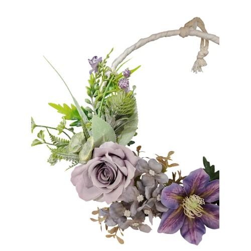 Kruh dekorační ozdobený, průměr 20cm