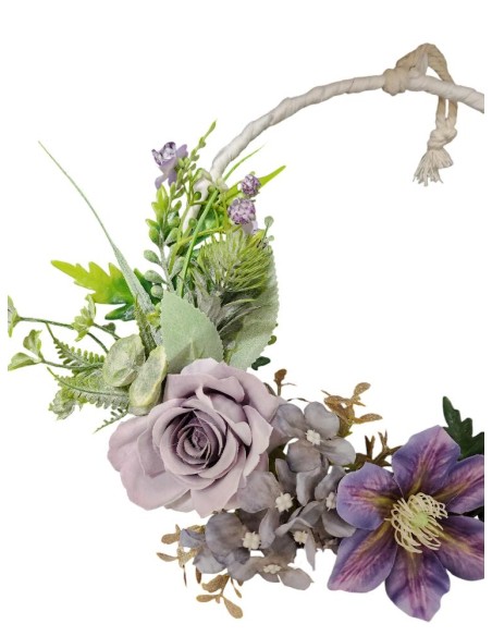 Kruh dekorační ozdobený, průměr 20cm