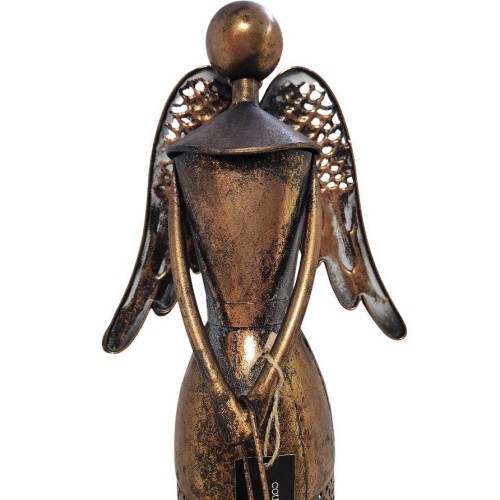 Anděl kovový měděný s hvězdičkou, výška 53cm