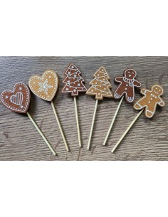 Perníčky filcové ,zápich, výška 5cm 2