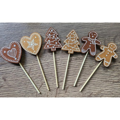 Perníčky filcové ,zápich, výška 5cm