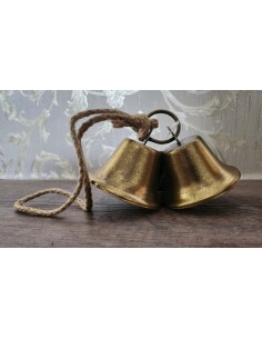 Závěsné zvonky zlatá patina 2