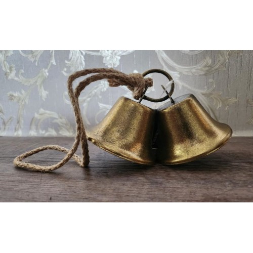 Závěsné zvonky zlatá patina