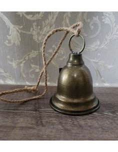 Velký zvonek se zlatou patinou, 10x12cm. 2
