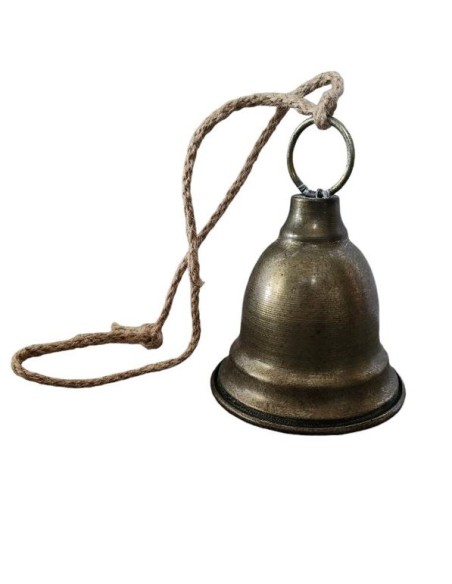 Velký zvonek se zlatou patinou, 10x12cm.