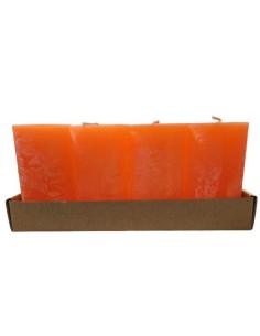 Adventní svíčky oranžové sada, 4ks