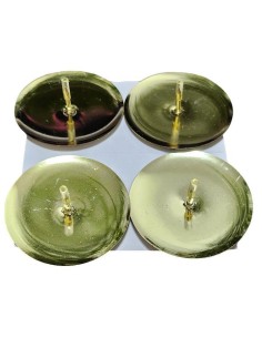 Bodce pod svíčky o průměru 5cm, 4ks, zlaté lesklé