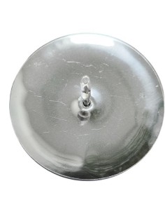 Bodce pod svíčky o průměru 5cm, 4ks, stříbrné lesklé 2