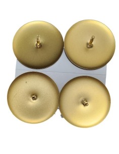 Bodce pod svíčky o průměru 5cm, 4ks,zlaté matné