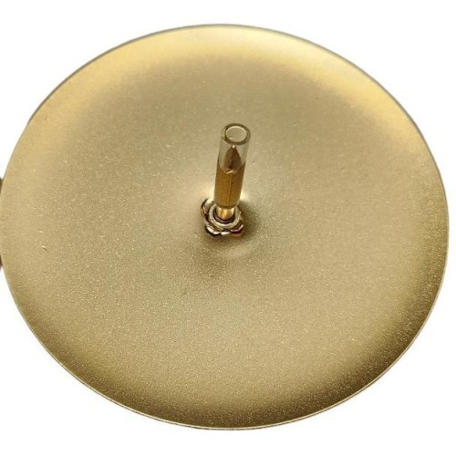 Bodce pod svíčky o průměru 5cm, 4ks,zlaté matné