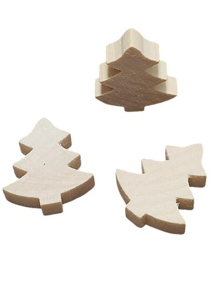 Dřevěný stromek natur, 3,5cm, silnější