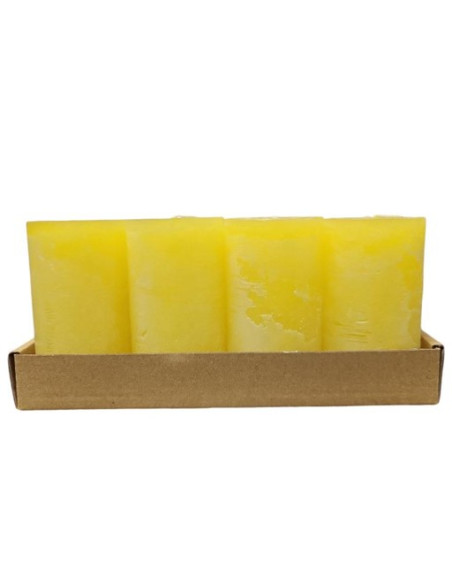 Adventní svíčky žluté sada, 4ks