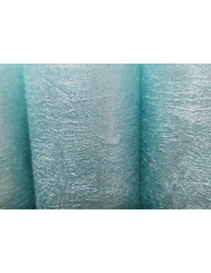 Adventní svíčky tyrkysové strukturované, sada 4ks 2