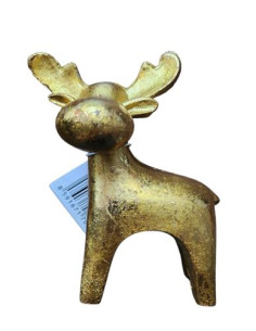 Sobík polyresin, zlatý 11,8 cm 2