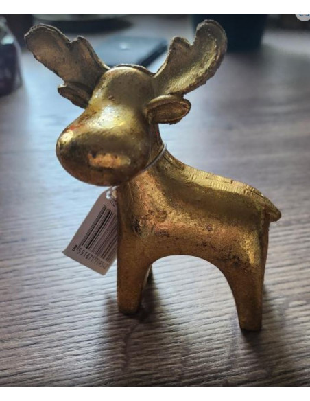 Sobík polyresin, zlatý 11,8 cm