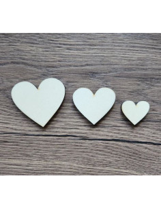 Srdíčko překližkový výřez, 5cm, 10ks 2