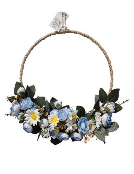 Modrý věneček o průměru 25cm