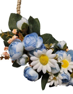 Modrý věneček o průměru 25cm 2