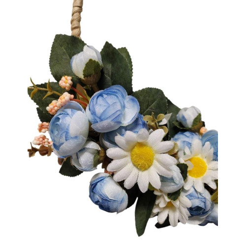 Modrý věneček o průměru 25cm