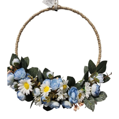 Modrý věneček o průměru 25cm