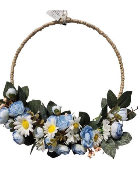 Modrý věneček o průměru 25cm