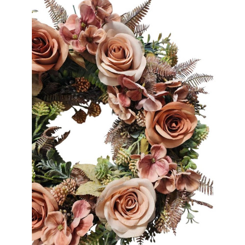 Věnec ve vintage barvách