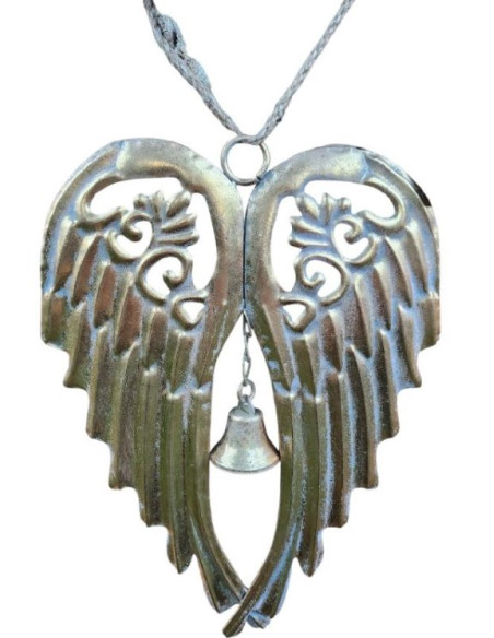 Andělská křídla kovová zlatá, závěs, 2 velikosti