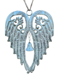 Andělská křídla kovová stříbrná, závěs, 2 velikosti