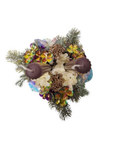 Svícen v betonové nádobě, 2 svíčky 2