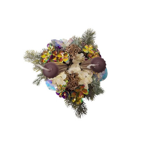 Svícen v betonové nádobě, 2 svíčky