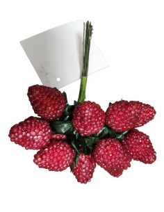 Maliny umělé, svazek 12ks 2