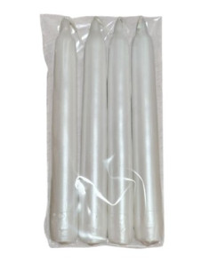 Svíčky metalické menší, průměr 2cm a výška 16cm