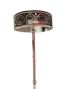 Bodec- miska na svíčku, stříbrný o průměru 5cm, 1ks