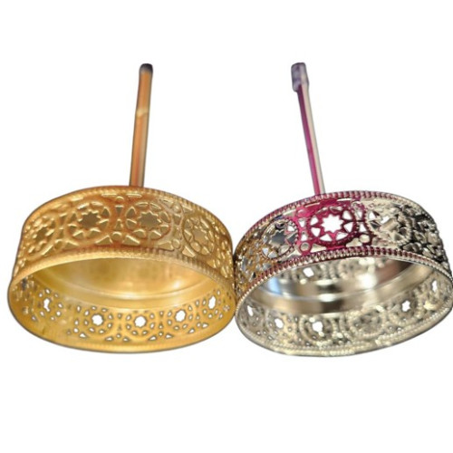 Bodec- miska na svíčku, stříbrný o průměru 5cm,...