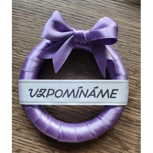 Maličký věneček se stuhou VZPOMÍNÁME-různé barvy