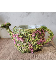 Konvička trávová s květinami