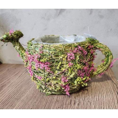 Konvička trávová s květinami