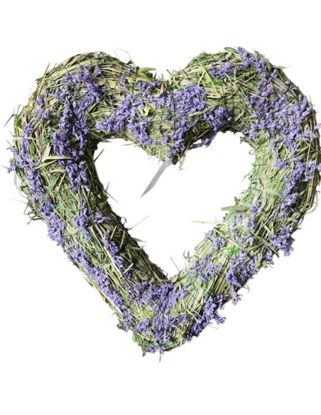 Srdce trávové s levandulí, 29cm