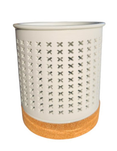 Aromalampa keramická bílá