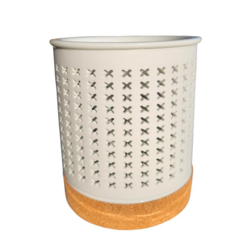 Aromalampa keramická bílá