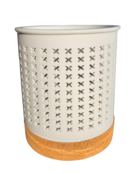 Aromalampa keramická bílá