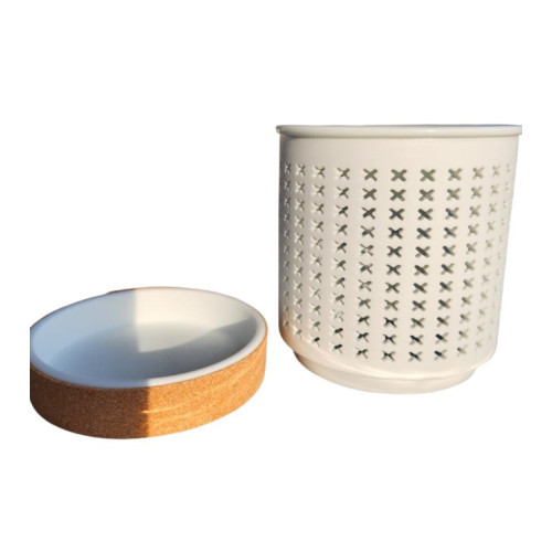 Aromalampa keramická bílá