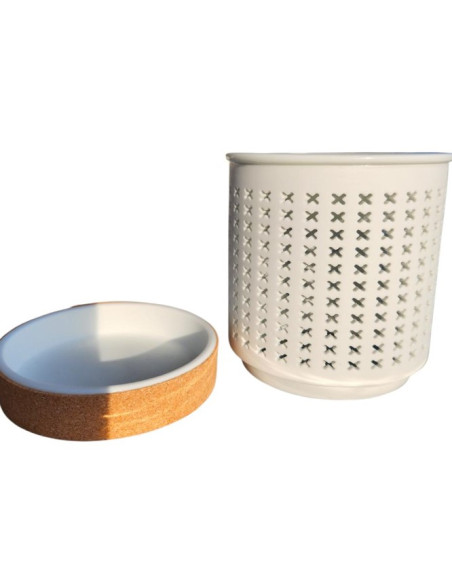 Aromalampa keramická bílá